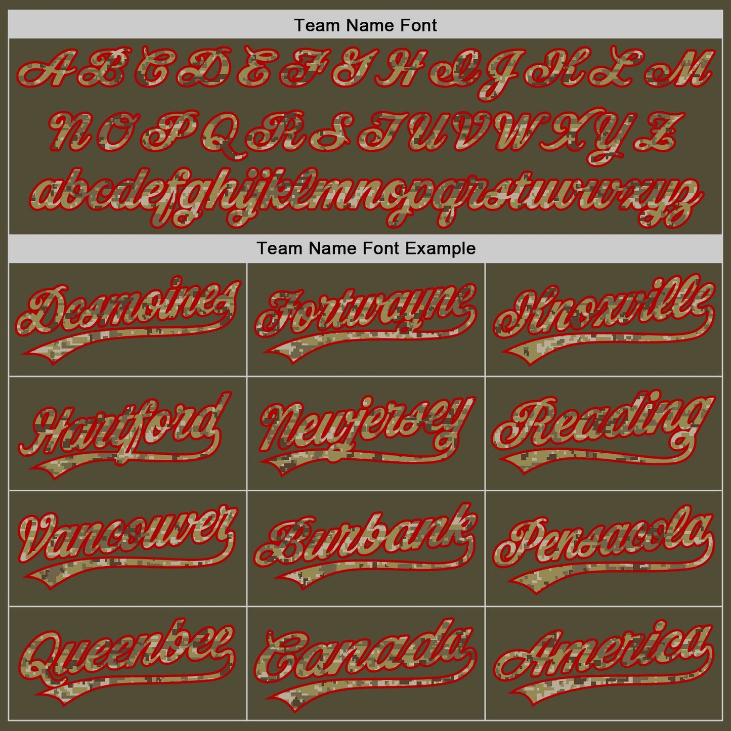 Custom Olive Camo-Red Salute To Service Two-Button Unisex Softball Jersey Limited