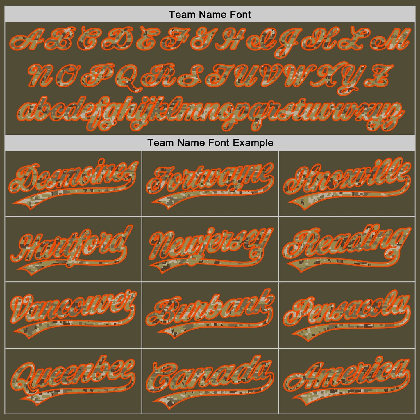 Custom Olive Camo-Orange Salute To Service Two-Button Unisex Softball Jersey Limited