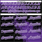 Custom Purple Black-White 3D Pattern Abstract Brush Stroke Two-Button Unisex Softball Jersey Limited