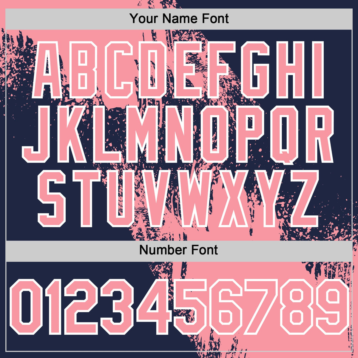 Custom Medium Pink Navy-White 3D Pattern Abstract Brush Stroke Two-Button Unisex Softball Jersey Limited