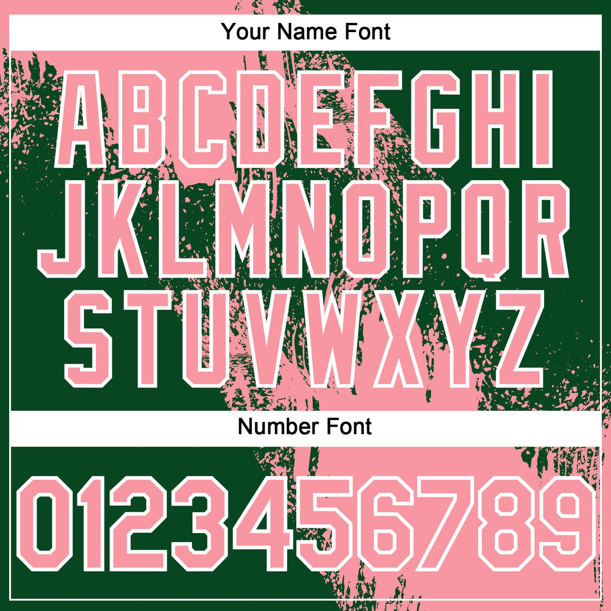 Custom Medium Pink Green-White 3D Pattern Abstract Brush Stroke Two-Button Unisex Softball Jersey Limited