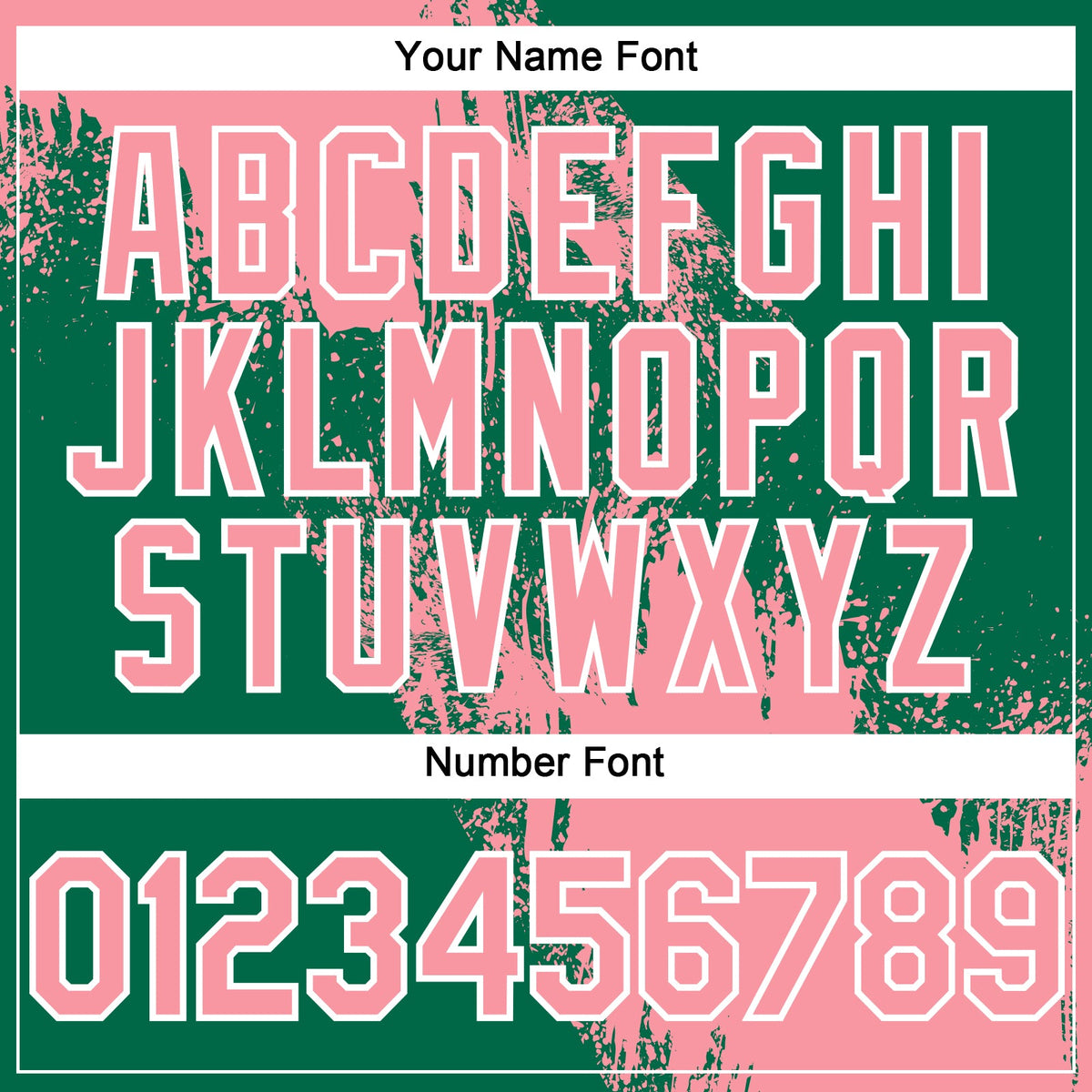 Custom Medium Pink Kelly Green-White 3D Pattern Abstract Brush Stroke Two-Button Unisex Softball Jersey Limited