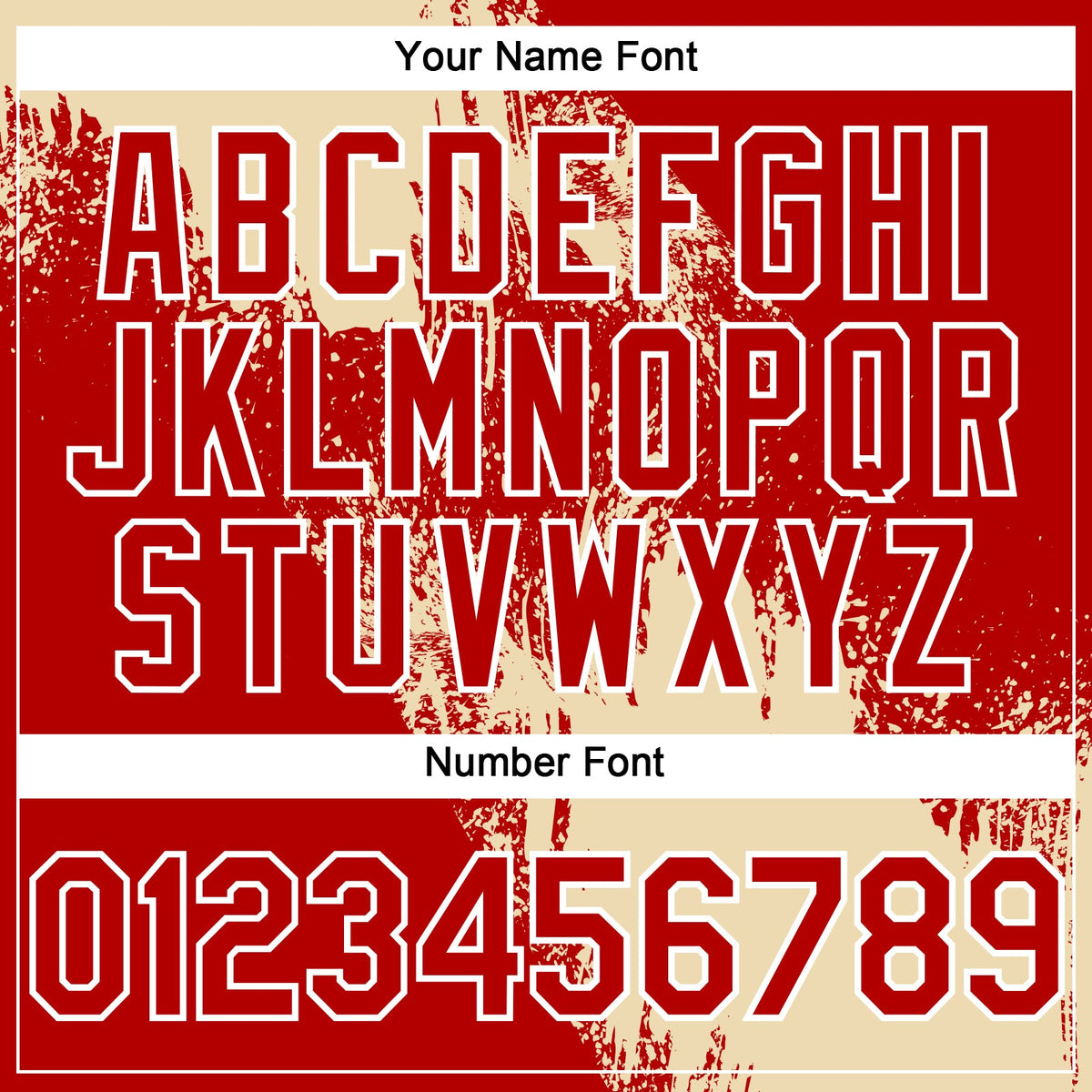 Custom Cream Red-White 3D Pattern Abstract Brush Stroke Two-Button Unisex Softball Jersey Limited