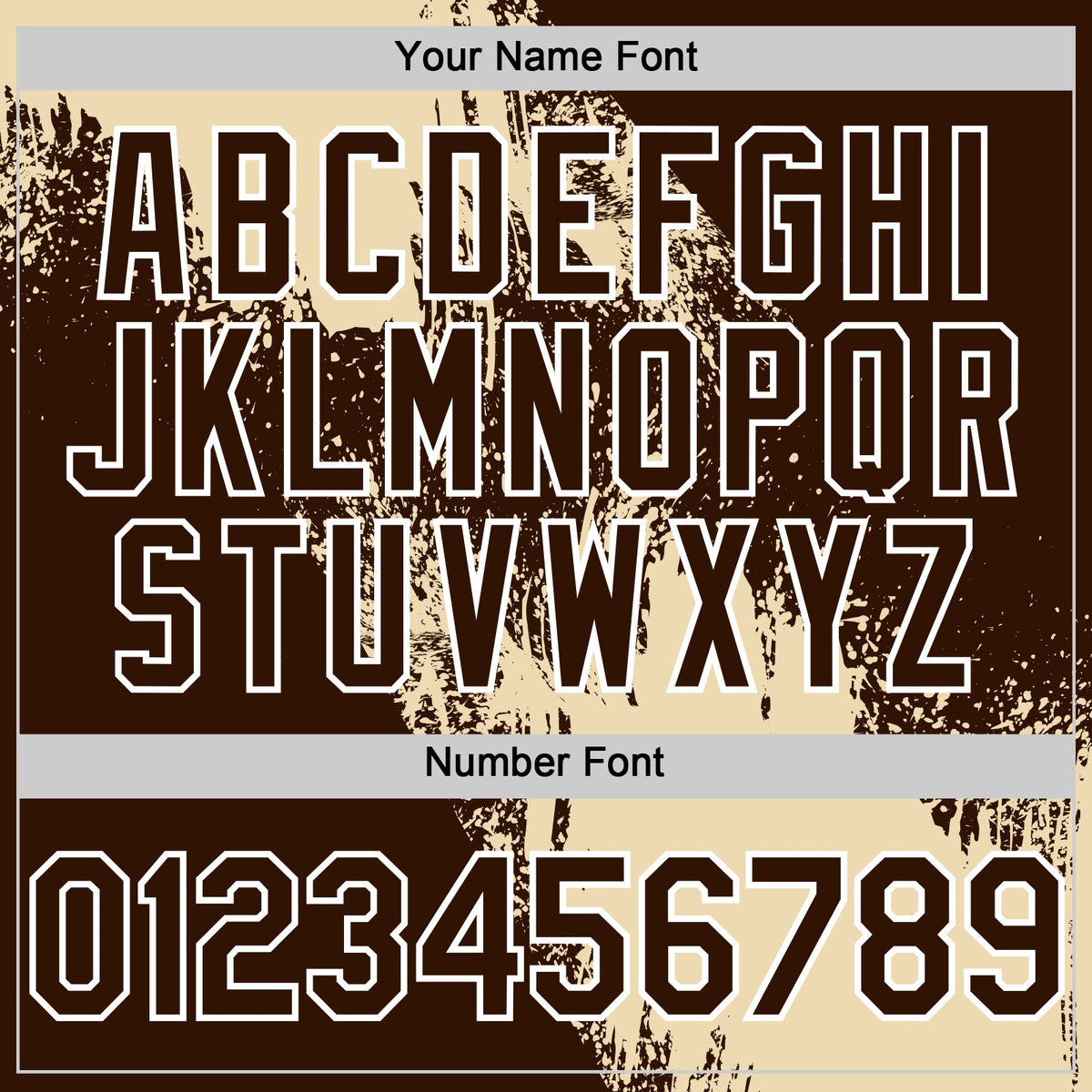 Custom Cream Brown-White 3D Pattern Abstract Brush Stroke Two-Button Unisex Softball Jersey Limited