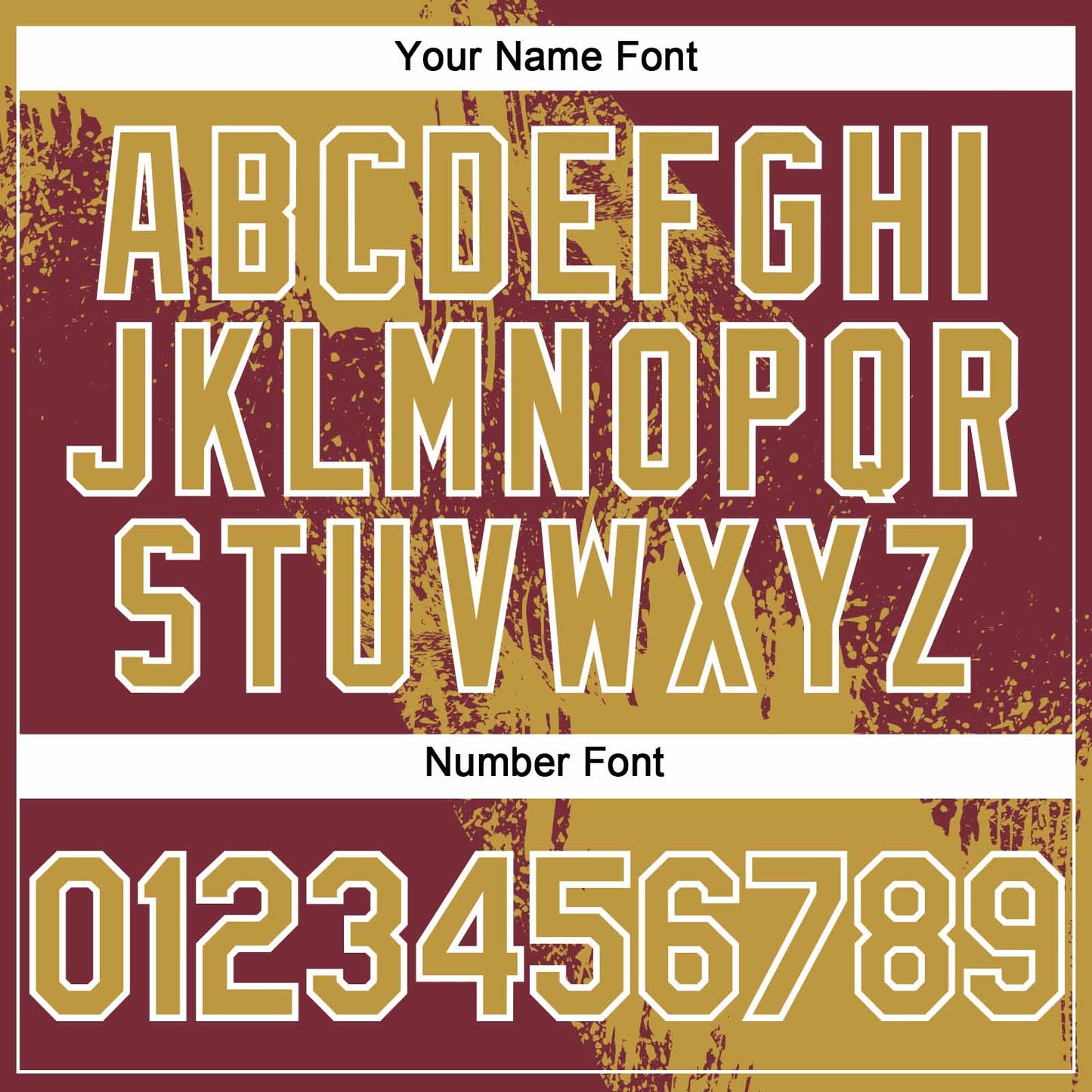 Custom Old Gold Burgundy-White 3D Pattern Abstract Brush Stroke Two-Button Unisex Softball Jersey Limited