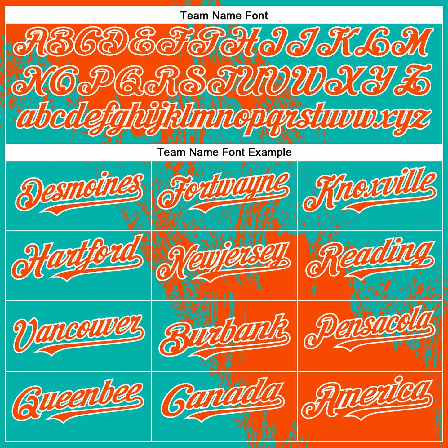 Custom Orange Aqua-White 3D Pattern Abstract Brush Stroke Two-Button Unisex Softball Jersey Limited