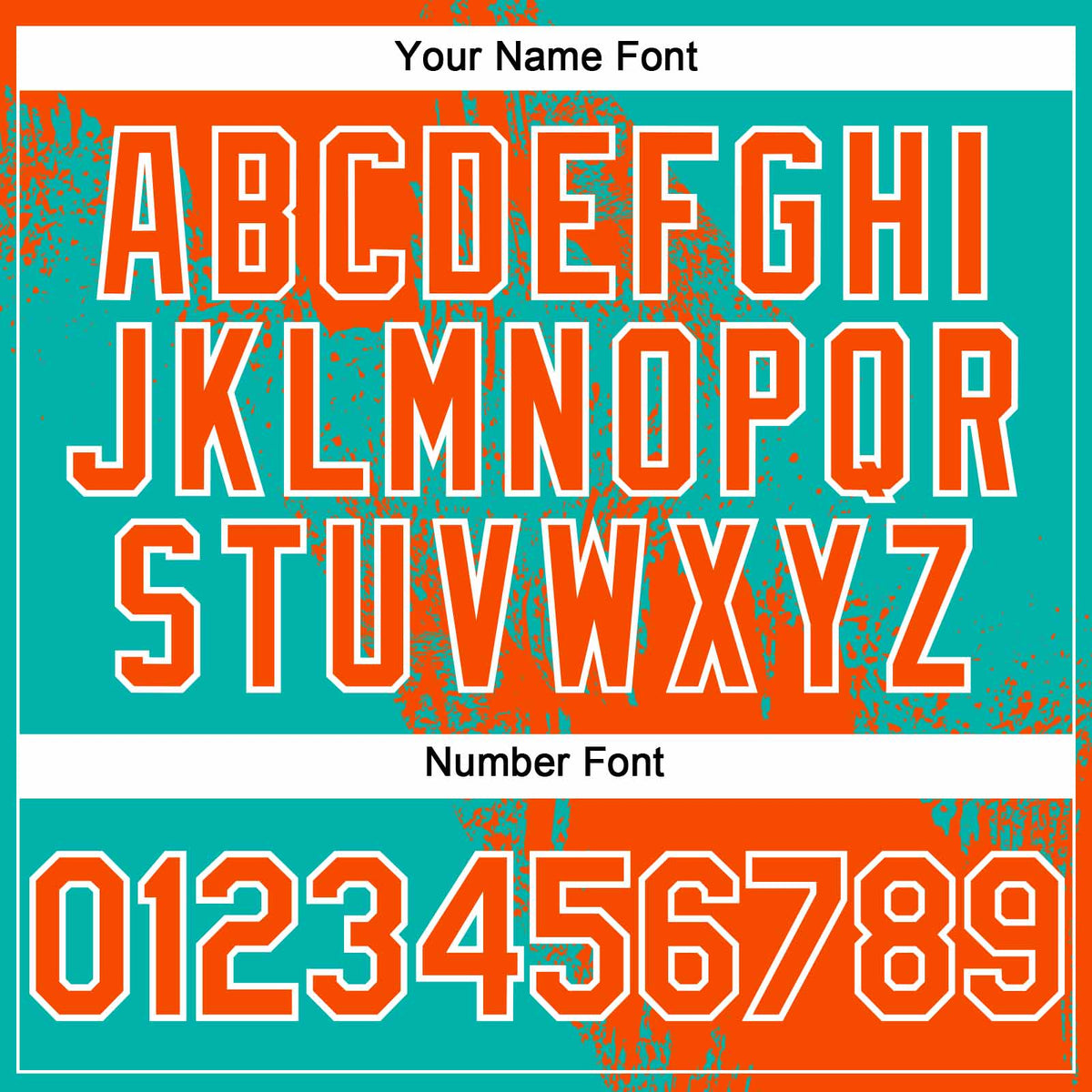 Custom Orange Aqua-White 3D Pattern Abstract Brush Stroke Two-Button Unisex Softball Jersey Limited