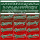 Custom Green Red-White 3D Gradient Square Shape Two-Button Unisex Softball Jersey Limited