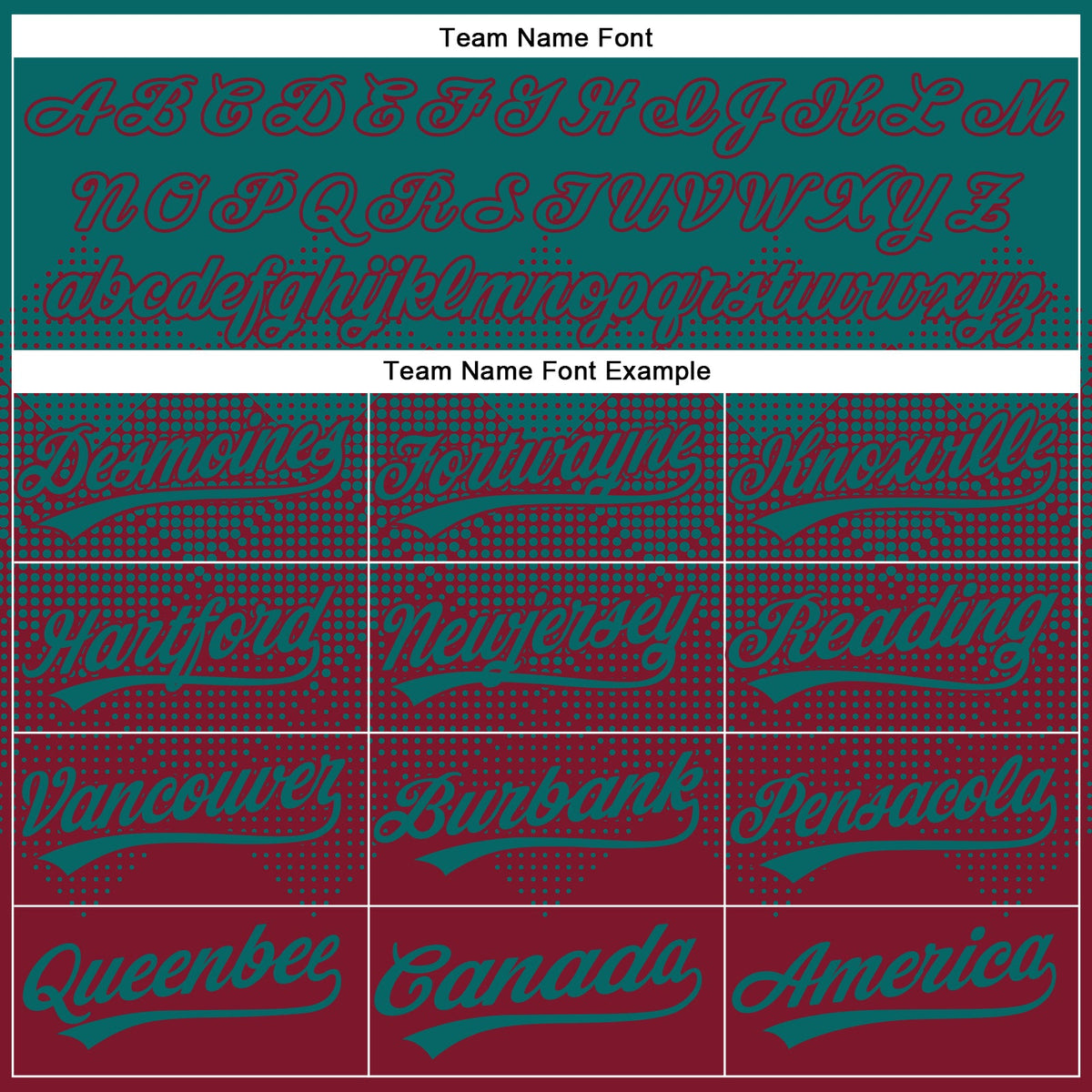 Custom Teal Crimson 3D Gradient Square Shape Two-Button Unisex Softball Jersey Limited