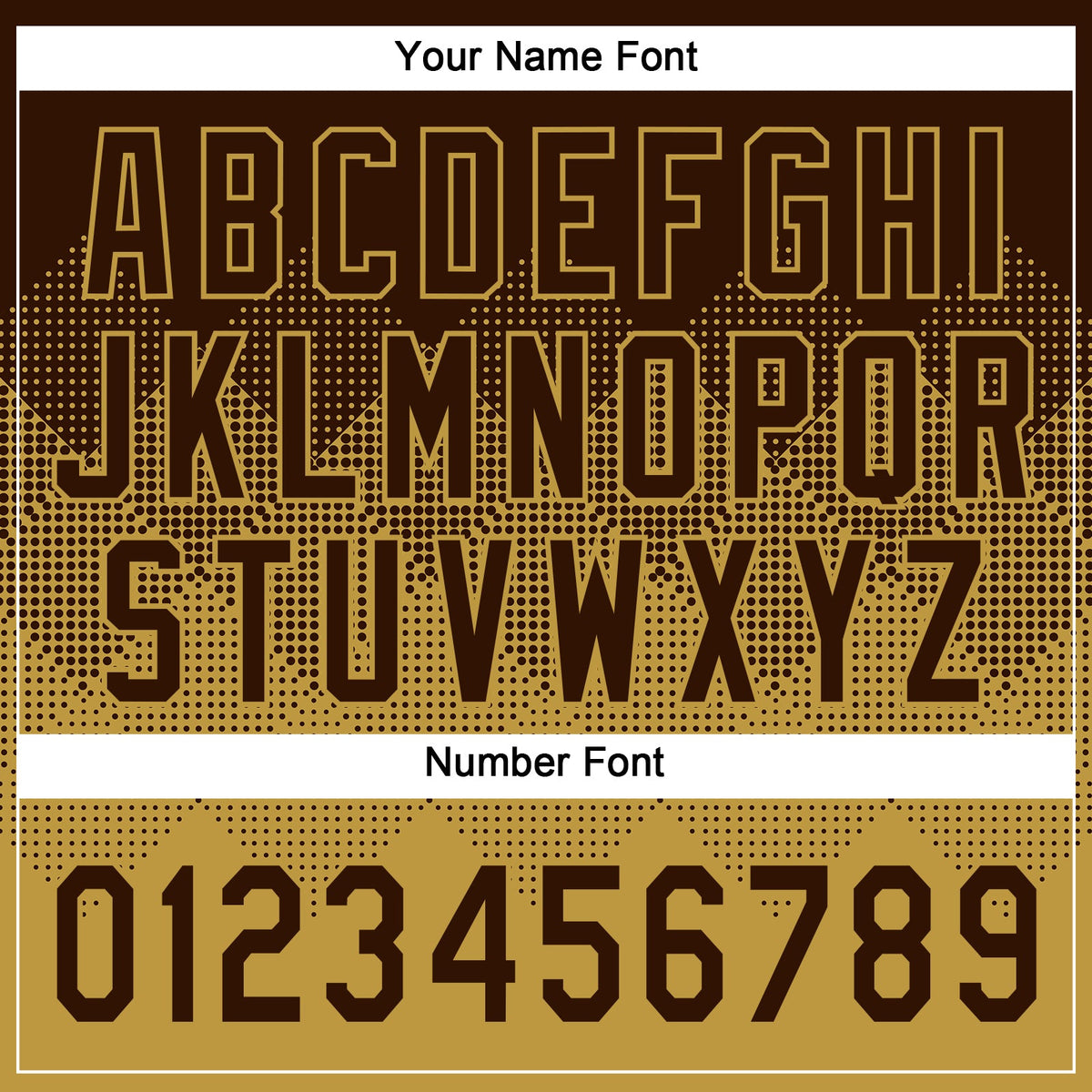 Custom Brown Old Gold 3D Gradient Square Shape Two-Button Unisex Softball Jersey Limited