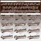 Custom Brown White 3D Gradient Square Shape Two-Button Unisex Softball Jersey Limited