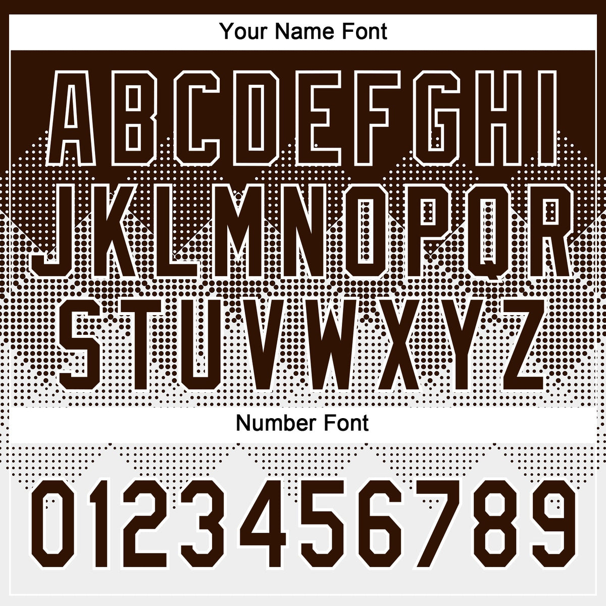 Custom Brown White 3D Gradient Square Shape Two-Button Unisex Softball Jersey Limited