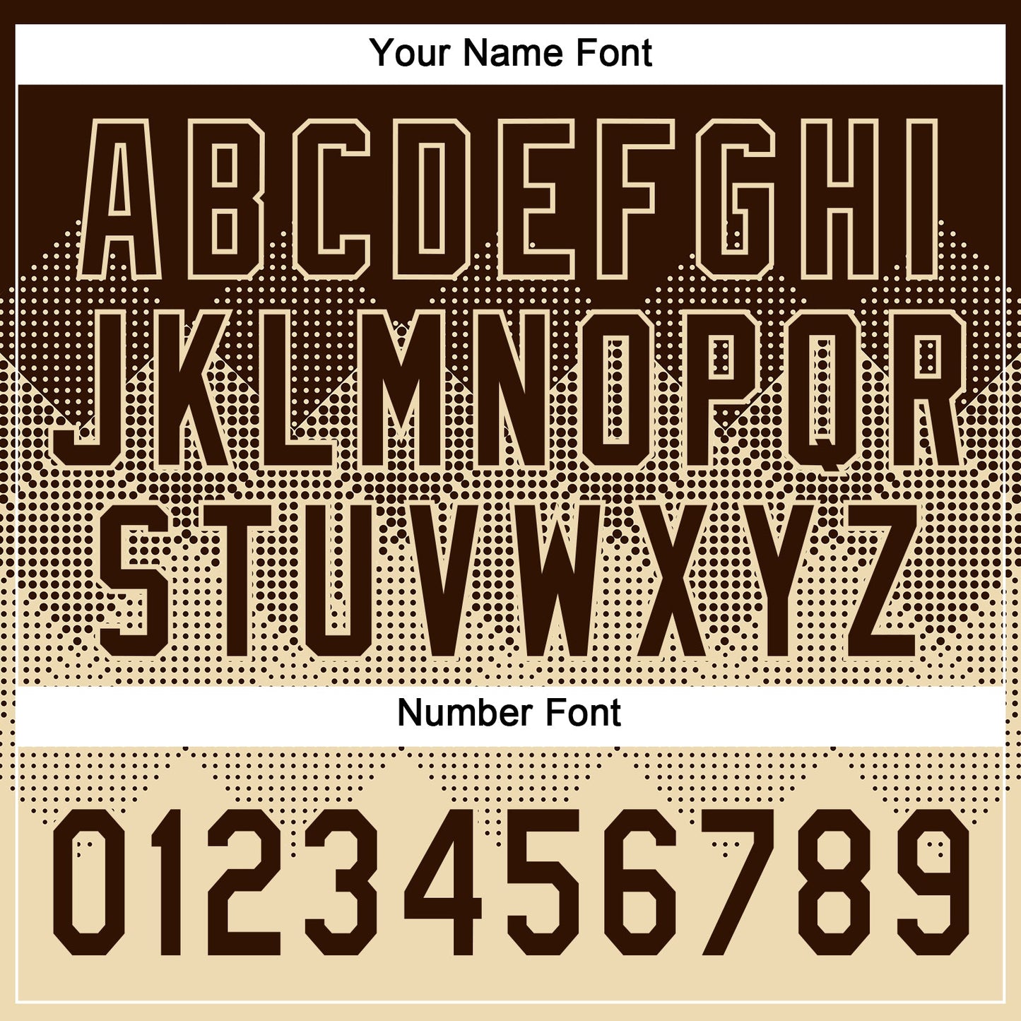 Custom Brown Cream 3D Gradient Square Shape Two-Button Unisex Softball Jersey Limited