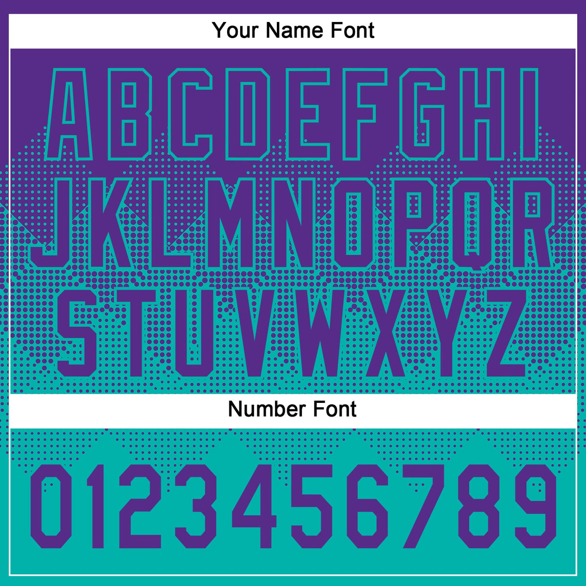 Custom Purple Aqua 3D Gradient Square Shape Two-Button Unisex Softball Jersey Limited