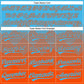 Custom Sky Blue Orange 3D Gradient Square Shape Two-Button Unisex Softball Jersey Limited