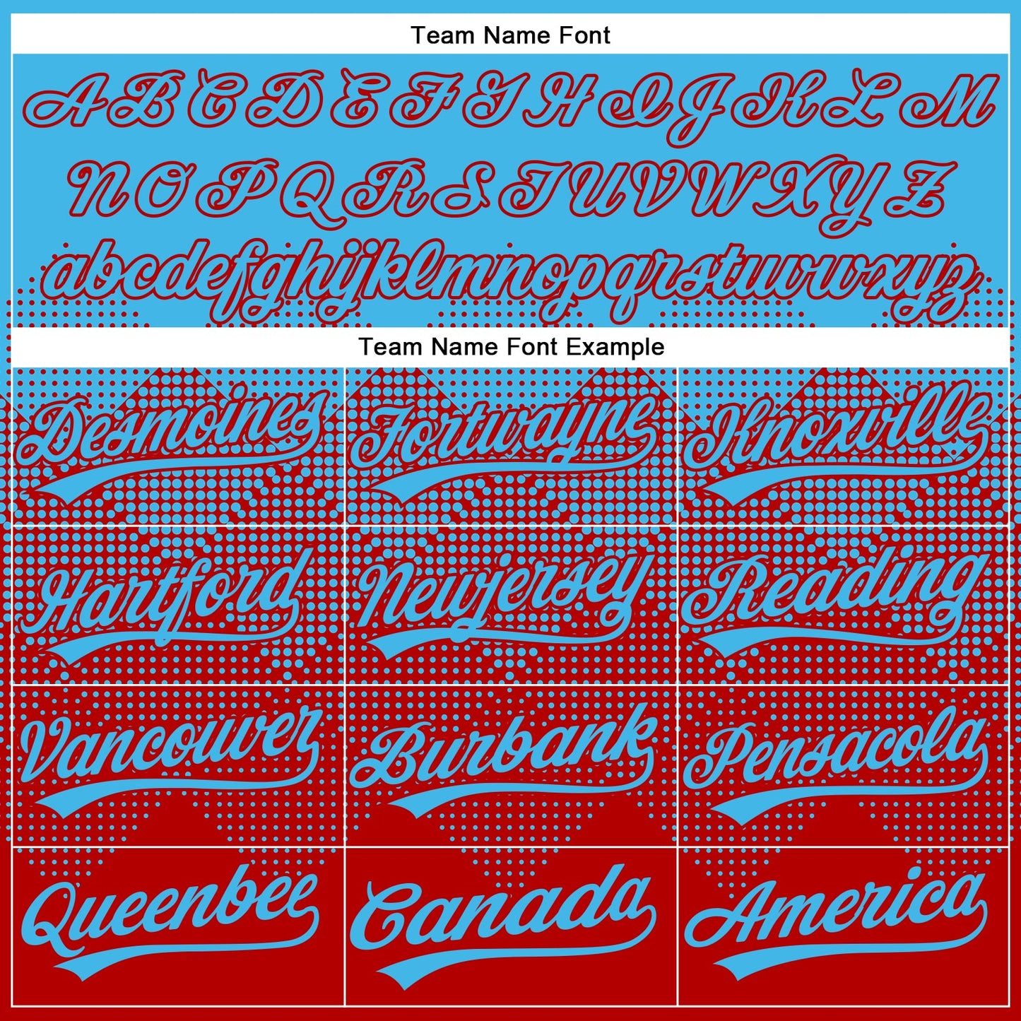 Custom Sky Blue Red 3D Gradient Square Shape Two-Button Unisex Softball Jersey Limited