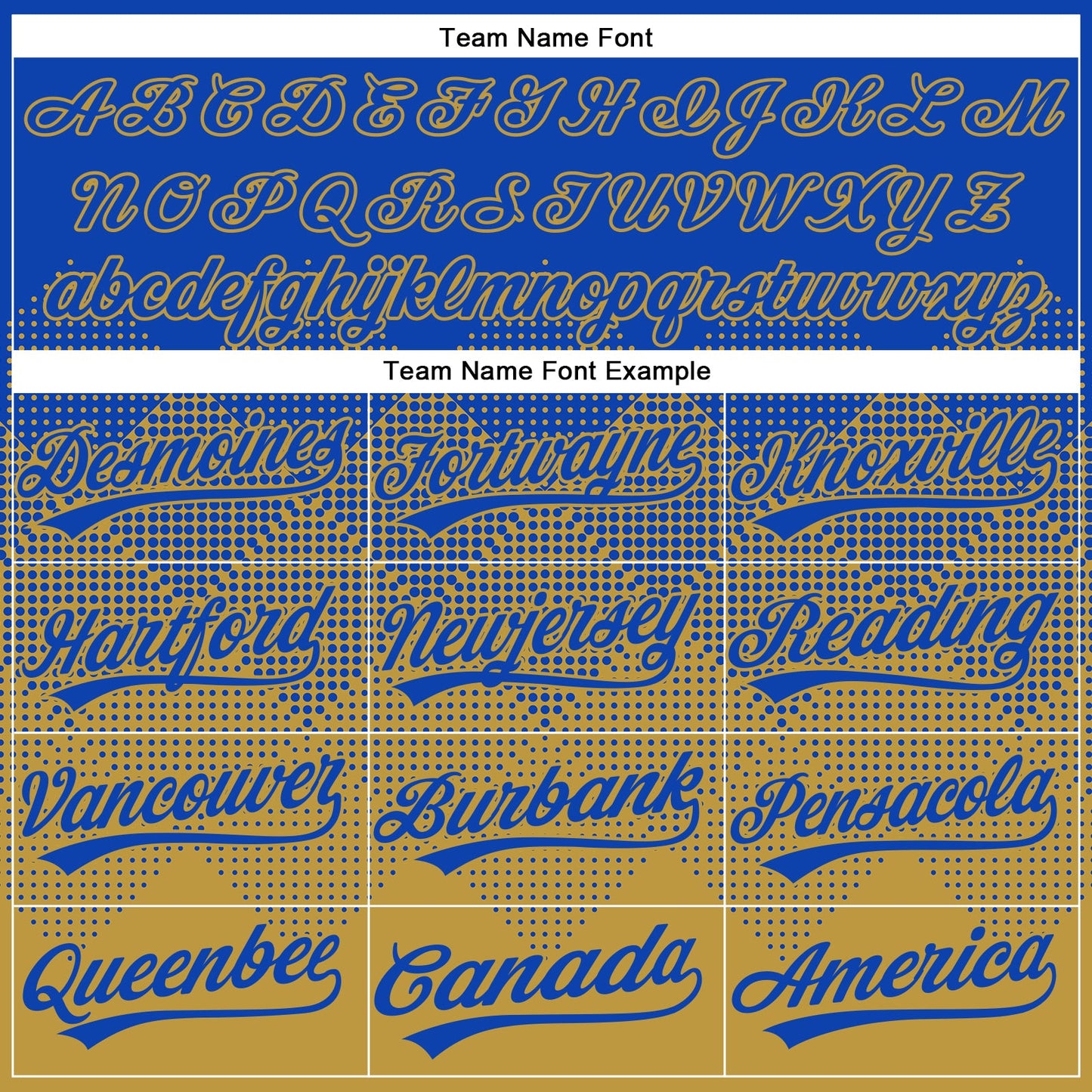 Custom Thunder Blue Old Gold 3D Gradient Square Shape Two-Button Unisex Softball Jersey Limited