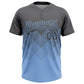 Custom Steel Gray Light Blue 3D Gradient Square Shape Two-Button Unisex Softball Jersey Limited