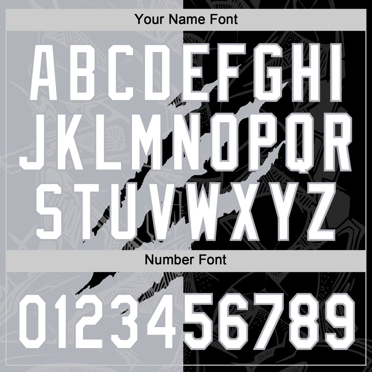 Custom Graffiti Pattern White Black-Gray 3D Scratch Two-Button Unisex Softball Jersey Limited