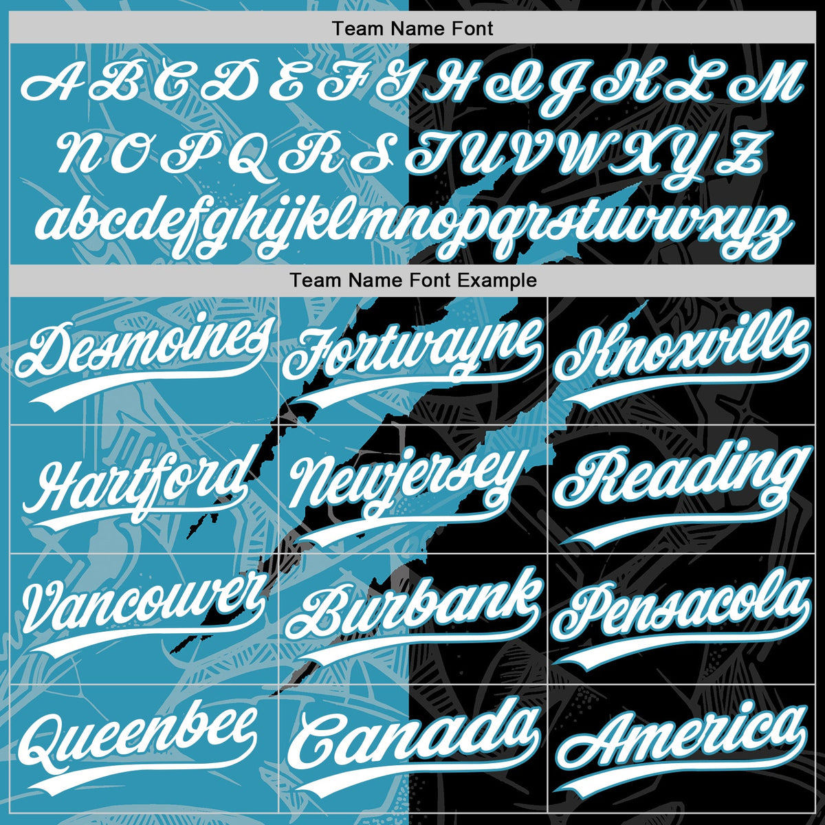 Custom Graffiti Pattern White Black-Panther Blue 3D Scratch Two-Button Unisex Softball Jersey Limited