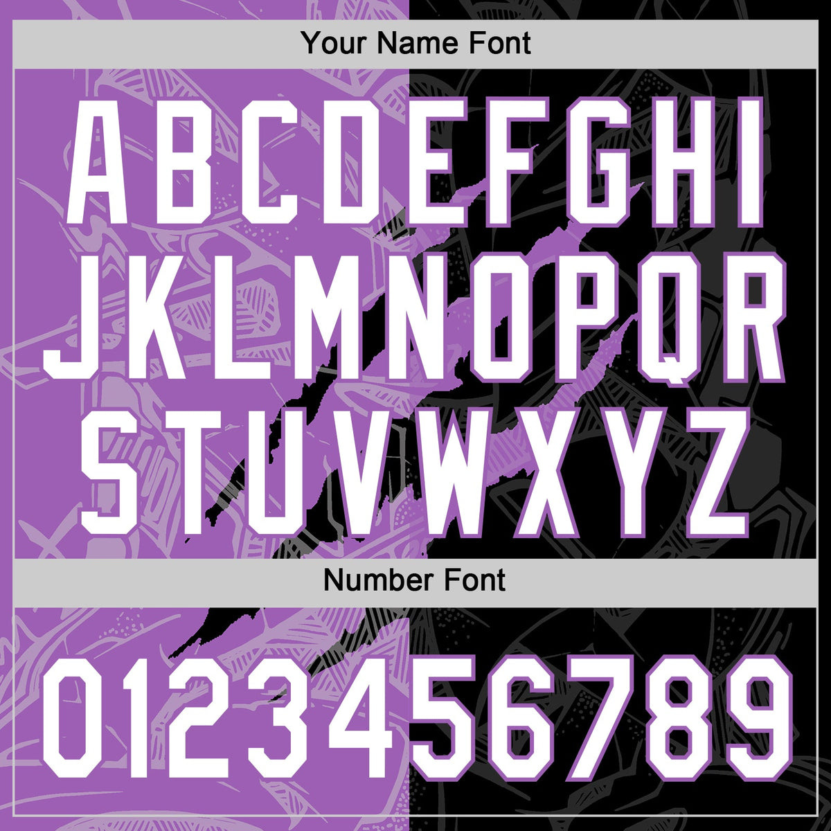 Custom Graffiti Pattern White Black-Medium Purple 3D Scratch Two-Button Unisex Softball Jersey Limited