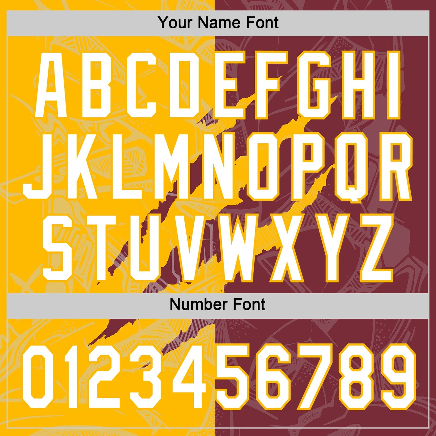 Custom Graffiti Pattern White Burgundy-Gold 3D Scratch Two-Button Unisex Softball Jersey Limited