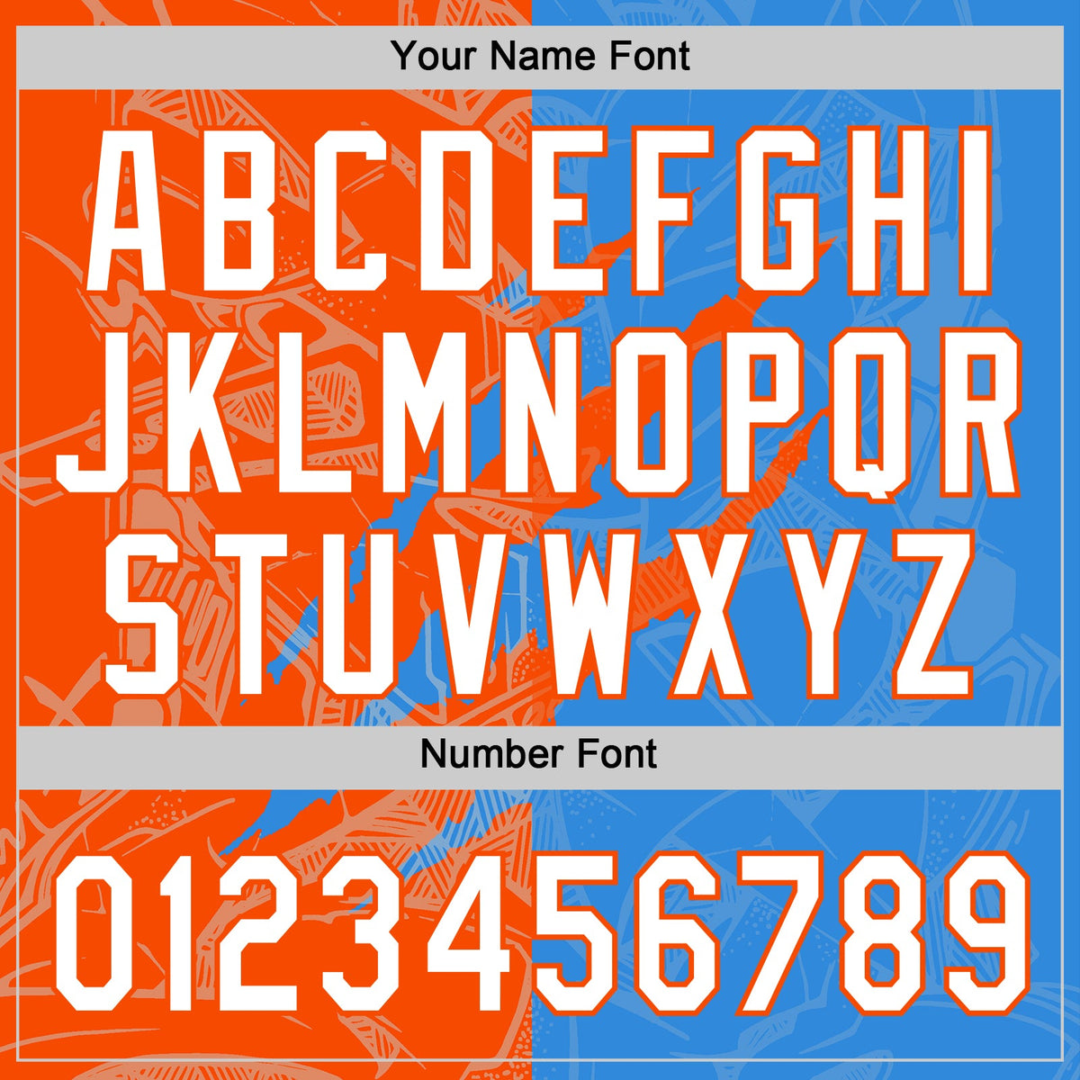 Custom Graffiti Pattern White Electric Blue-Orange 3D Scratch Two-Button Unisex Softball Jersey Limited