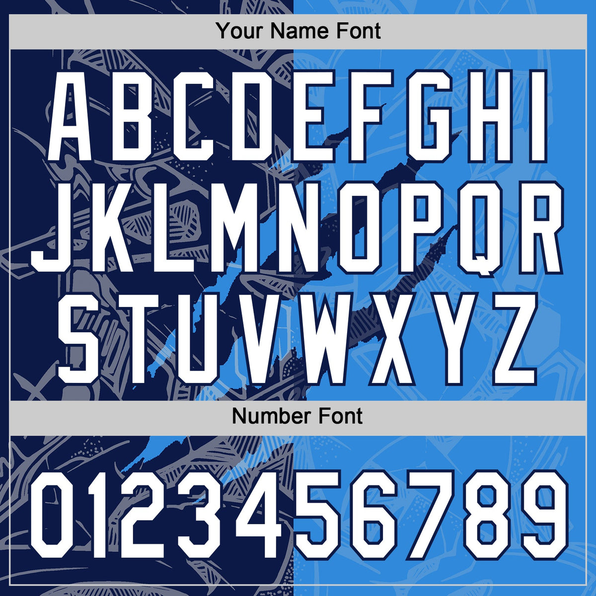 Custom Graffiti Pattern White Electric Blue-Navy 3D Scratch Two-Button Unisex Softball Jersey Limited