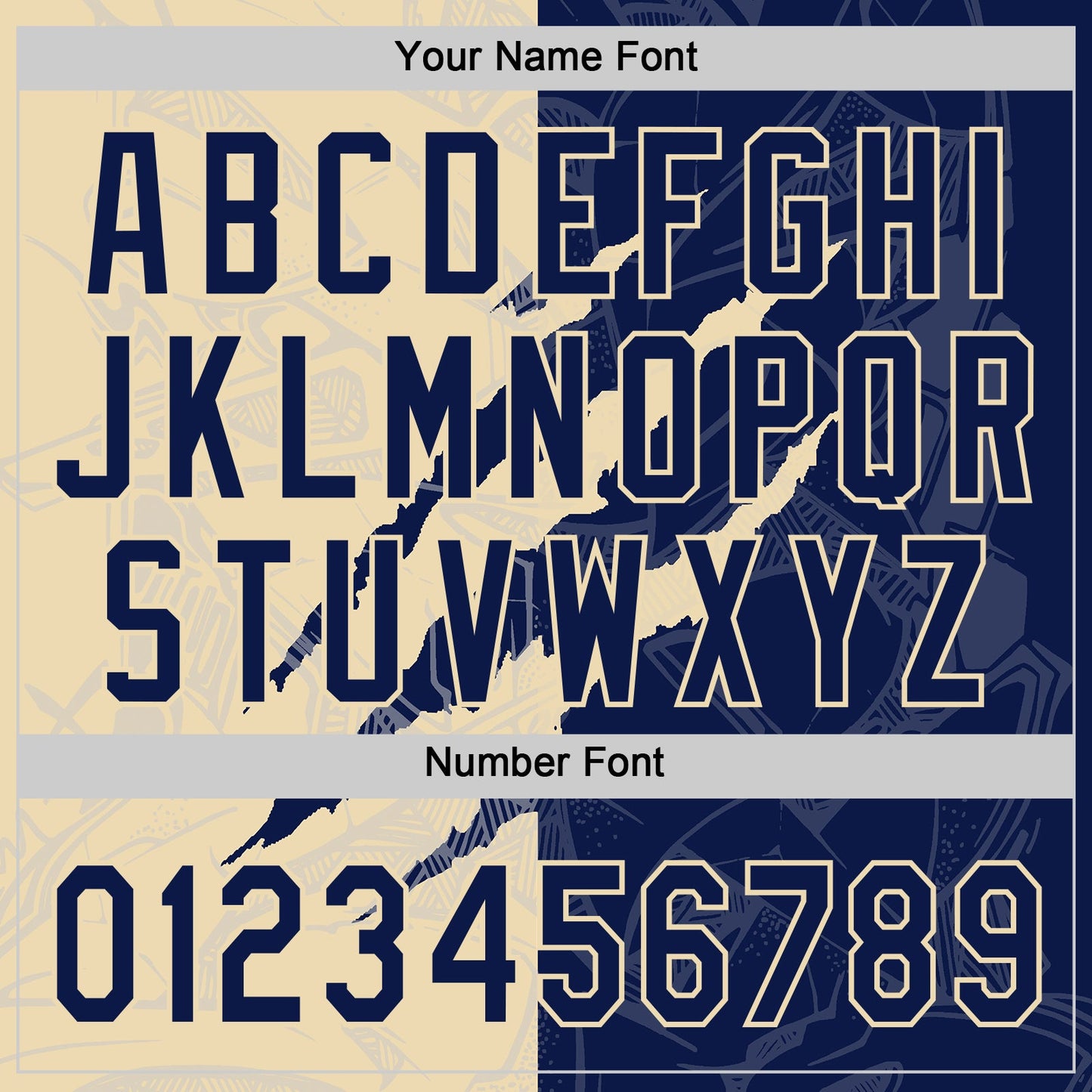 Custom Graffiti Pattern Navy-Cream 3D Scratch Two-Button Unisex Softball Jersey Limited