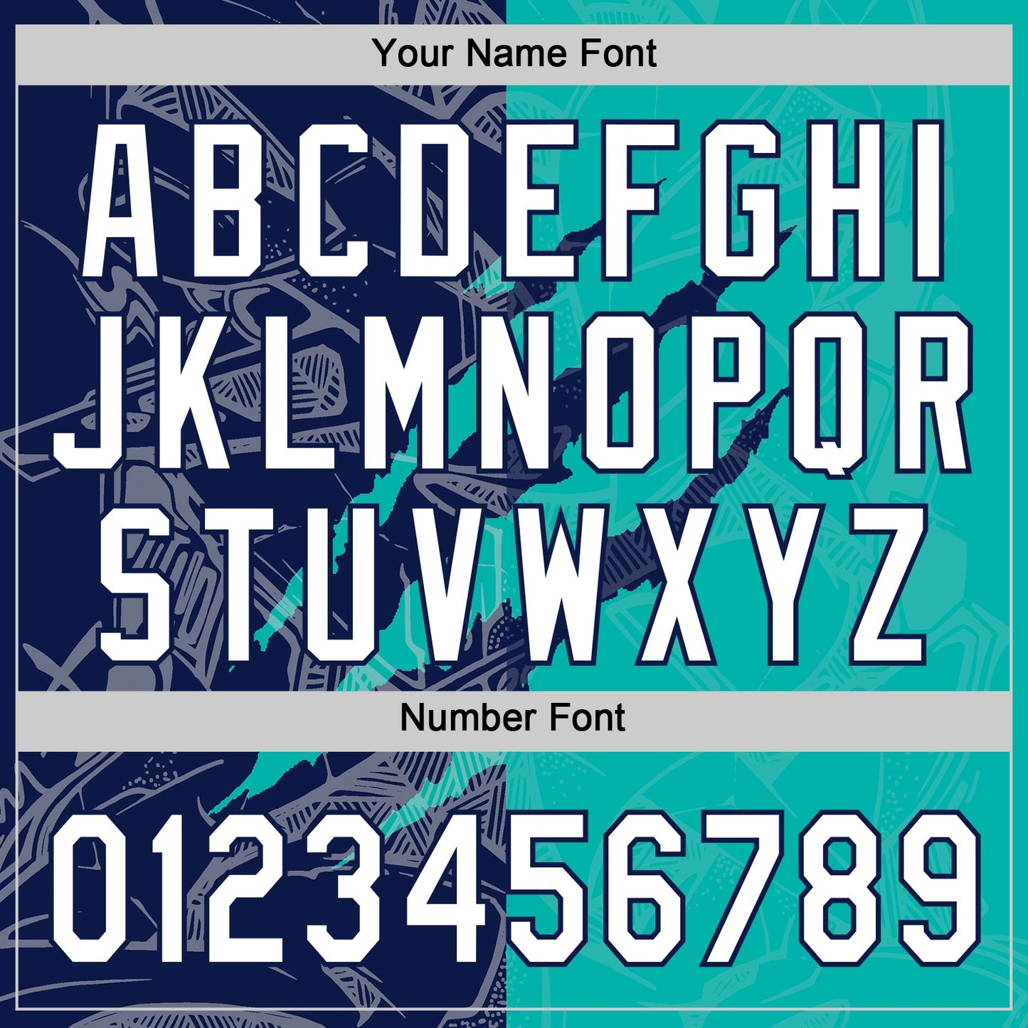 Custom Graffiti Pattern White Aqua-Navy 3D Scratch Two-Button Unisex Softball Jersey Limited