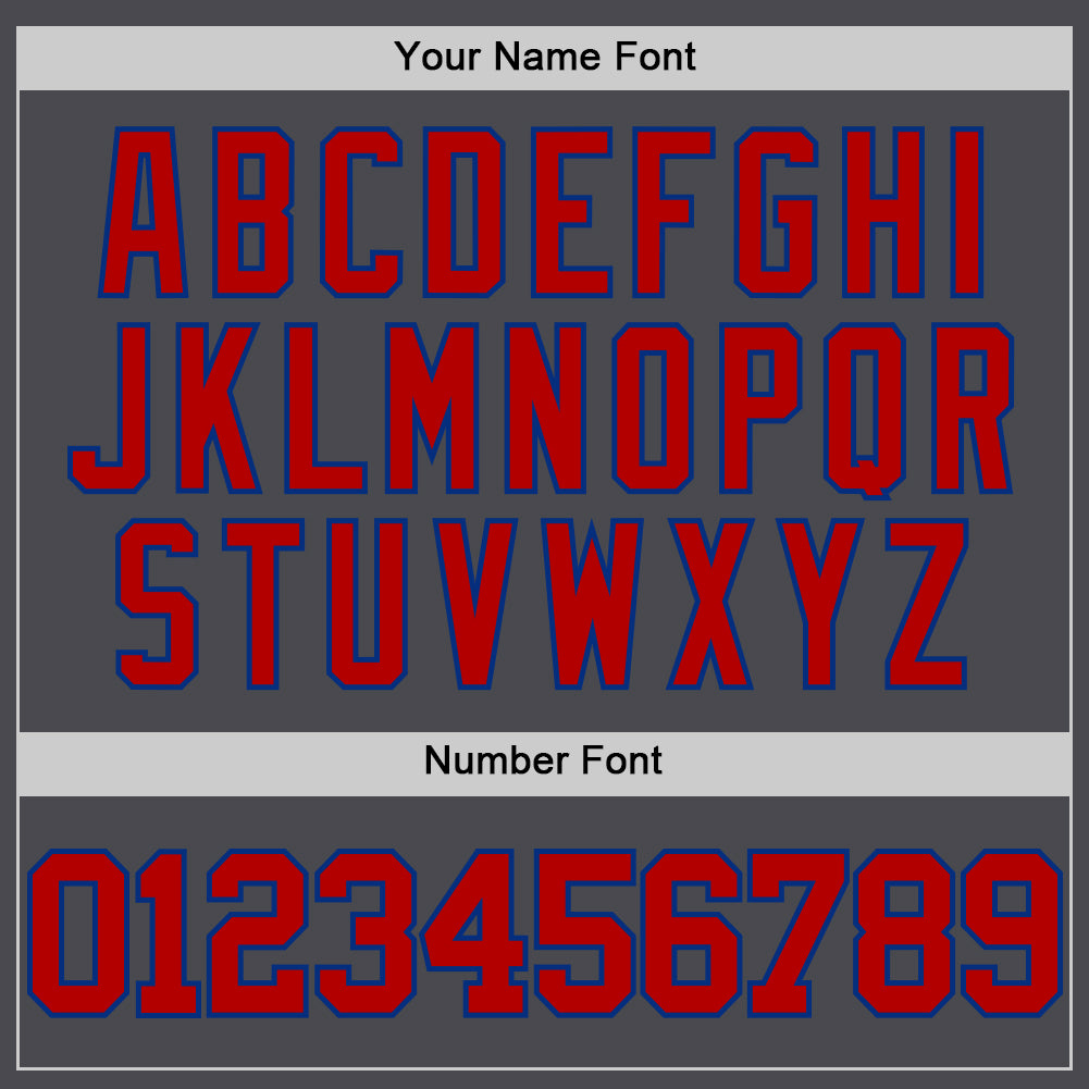 Custom Steel Gray Red-Royal Authentic Basketball Jersey Limited