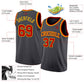 Custom Steel Gray Red-Gold Authentic Basketball Jersey Limited