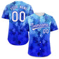 Custom Royal White-Royal Graffiti Pattern Authentic Baseball Jersey