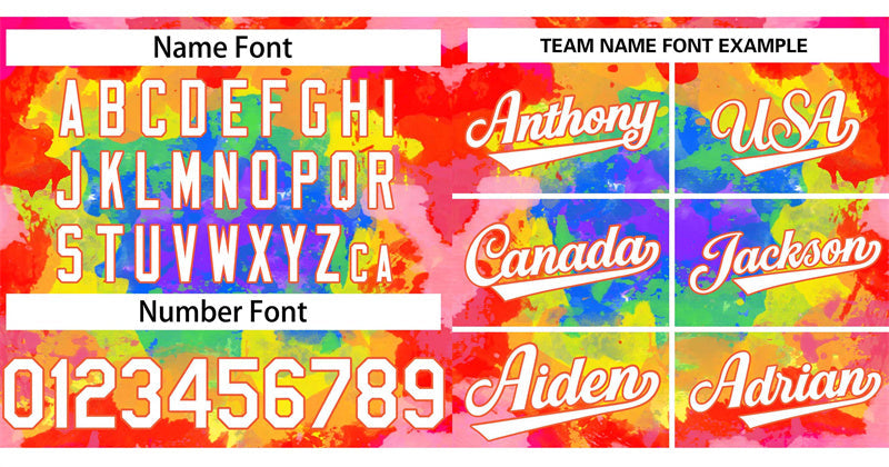 Custom Red White-Orange Graffiti Pattern Authentic Baseball Jersey Limited