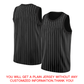 Custom Black White Black Stripe Fashion Tops Breathable Basketball Jersey Limited