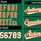 Custom Kelly Green White-Orange Stripe Fashion Raglan Sleeves Authentic Baseball Jersey Limited