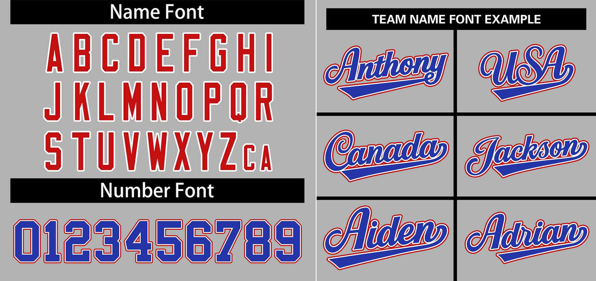 Custom Gray Royal-White Stripe Fashion Raglan Sleeves Authentic Baseball Jersey Limited