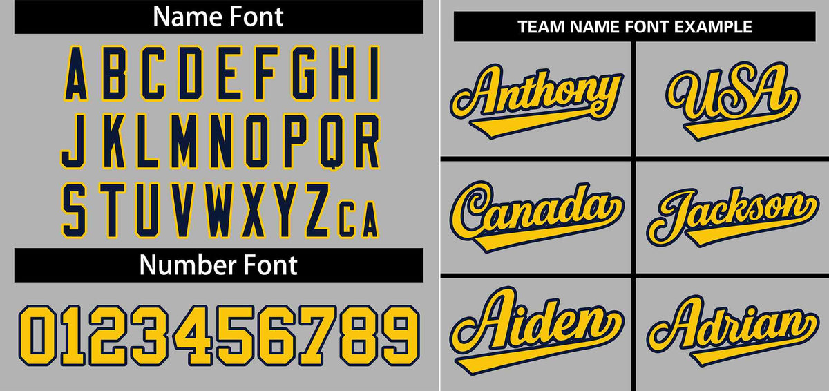 Custom Gray Gold-Navy Stripe Fashion Raglan Sleeves Authentic Baseball Jersey Limited