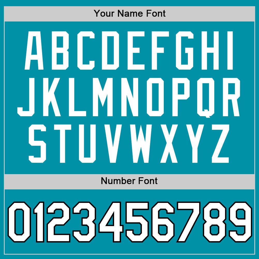 Custom Teal White-Black Authentic Throwback Basketball Jersey Limited