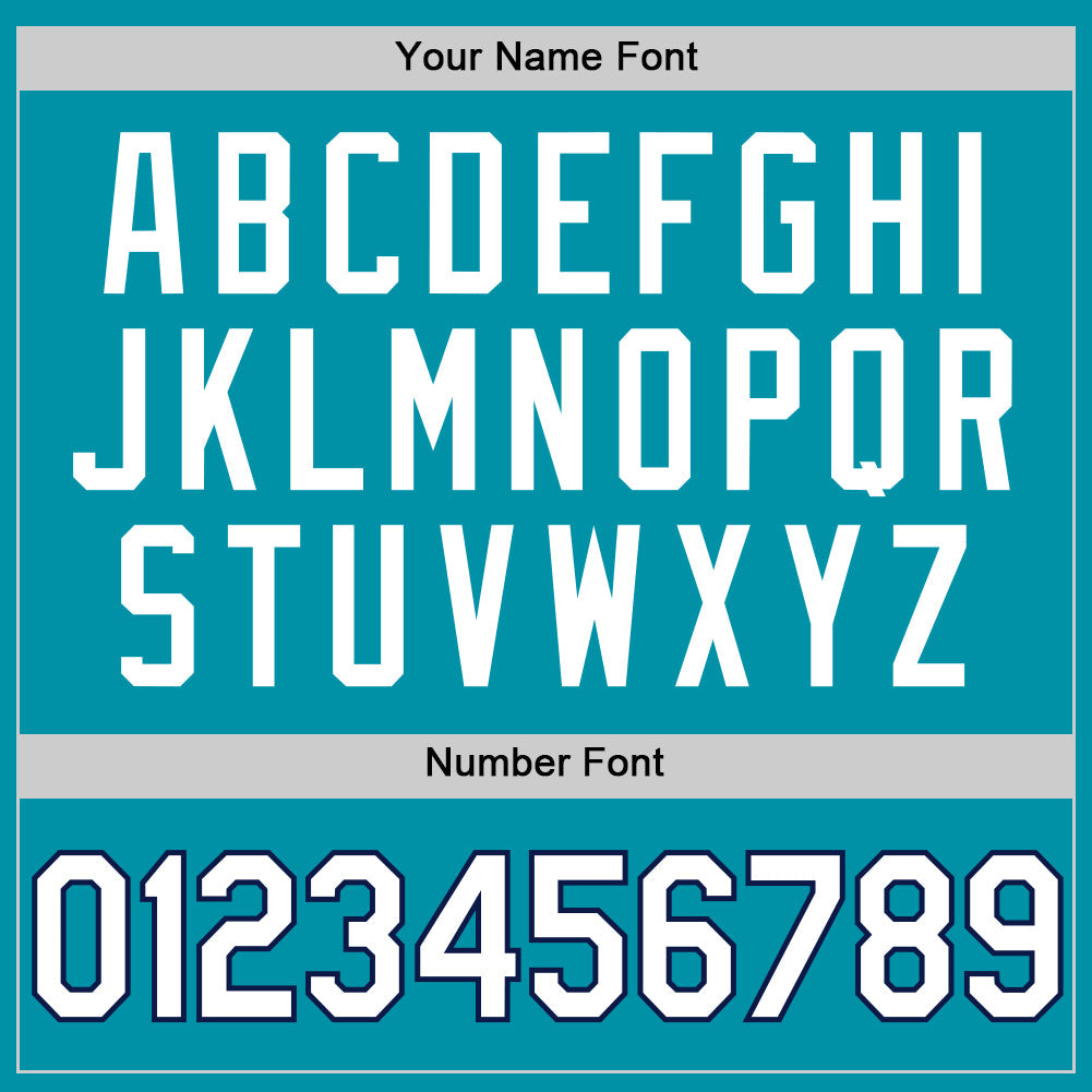 Custom Teal White-Navy Authentic Throwback Basketball Jersey Limited