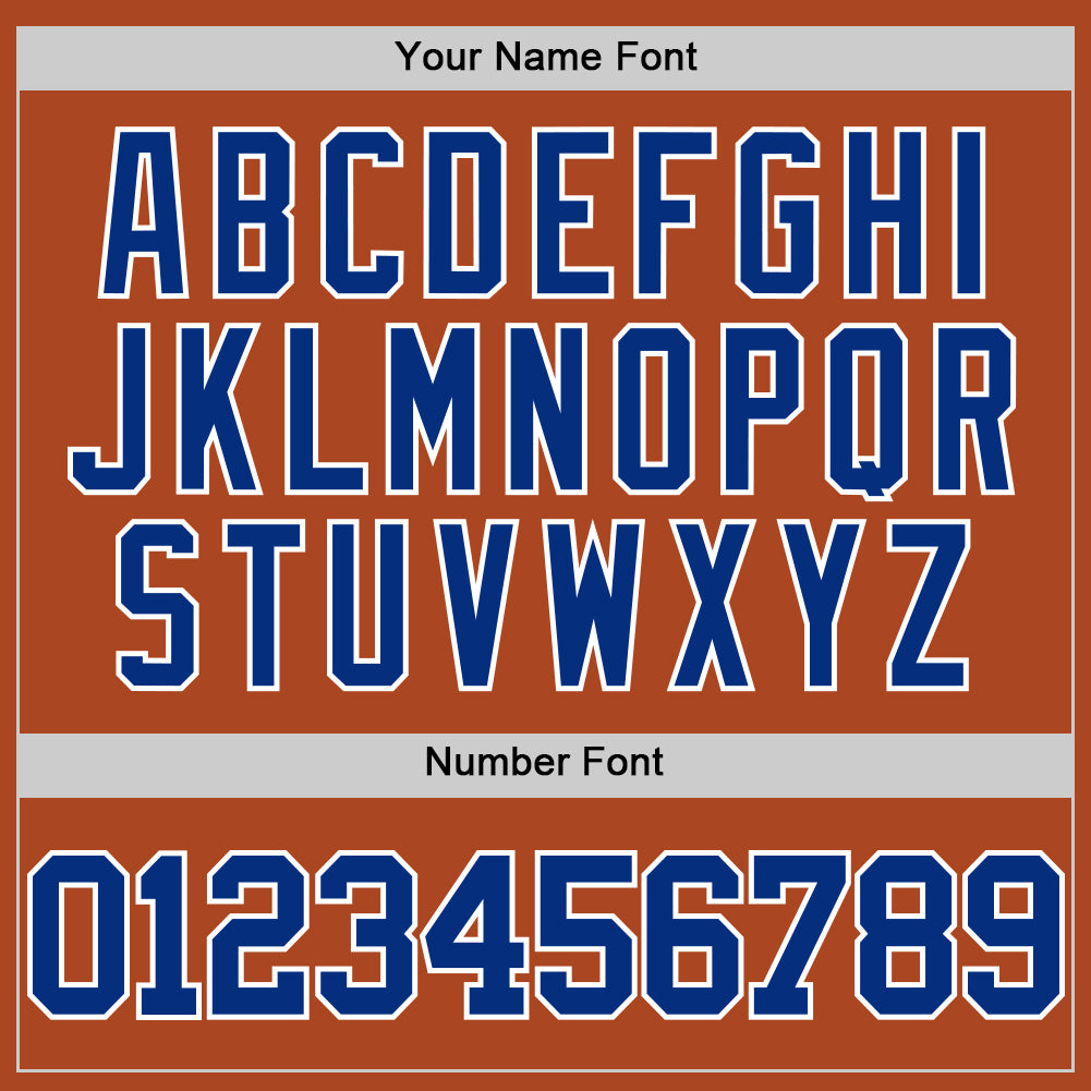 Custom Texas Orange Royal-White Authentic Basketball Jersey Limited