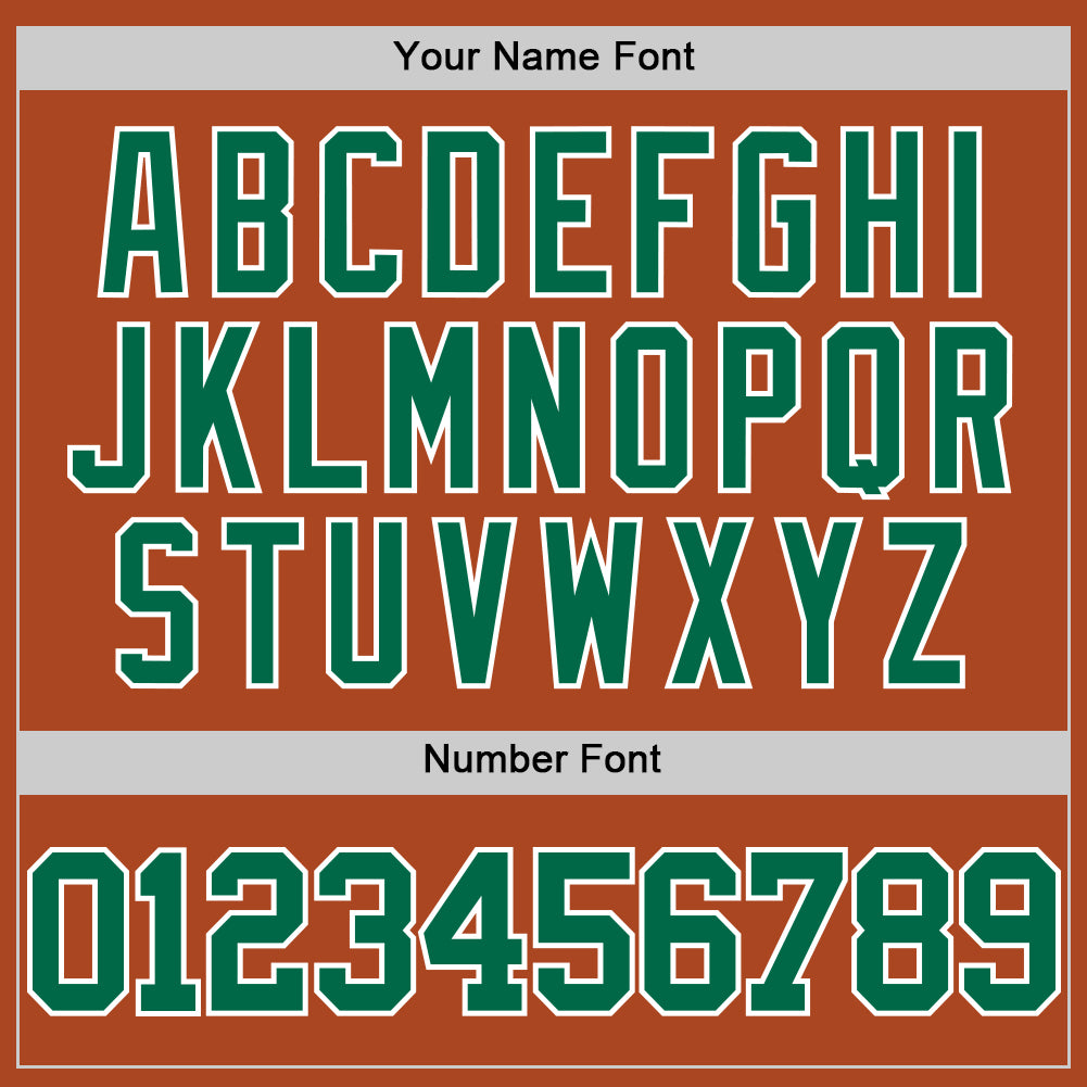 Custom Texas Orange Kelly Green-White Authentic Basketball Jersey Limited