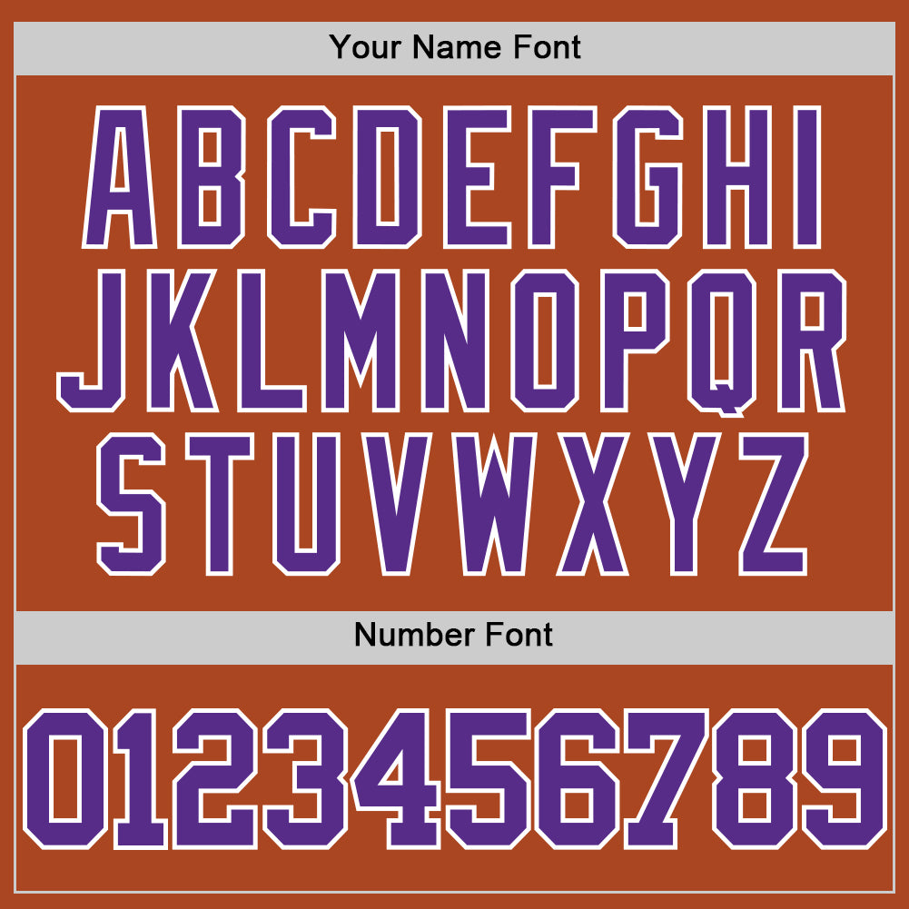 Custom Texas Orange Purple-White Authentic Basketball Jersey Limited