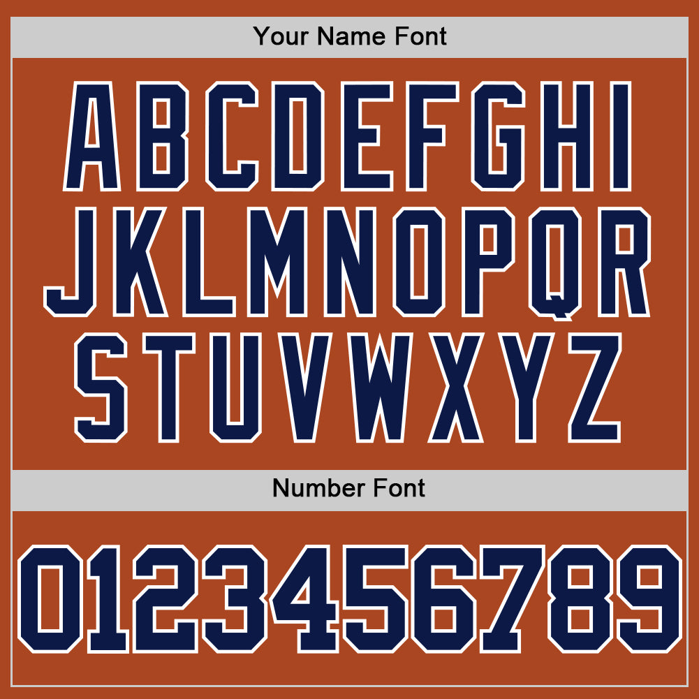 Custom Texas Orange Navy-White Authentic Basketball Jersey Limited