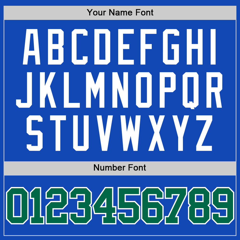 Custom Thunder Blue Kelly Green-White Authentic Basketball Jersey Limited