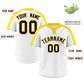 Custom White Black-Gold Classic Style Authentic Two-Button Softball Jersey Limited
