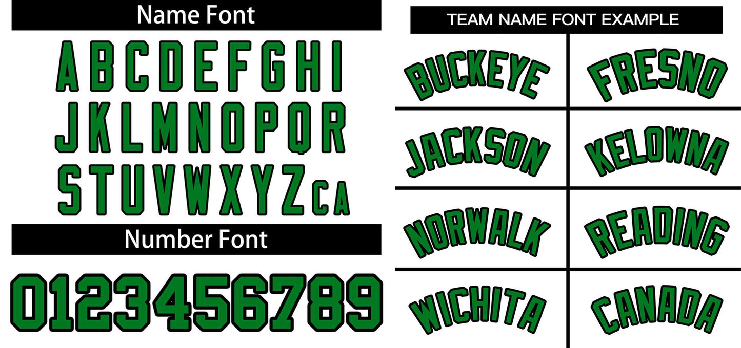 Custom White Kelly Green-Black Classic Style Authentic Two-Button Softball Jersey Limited