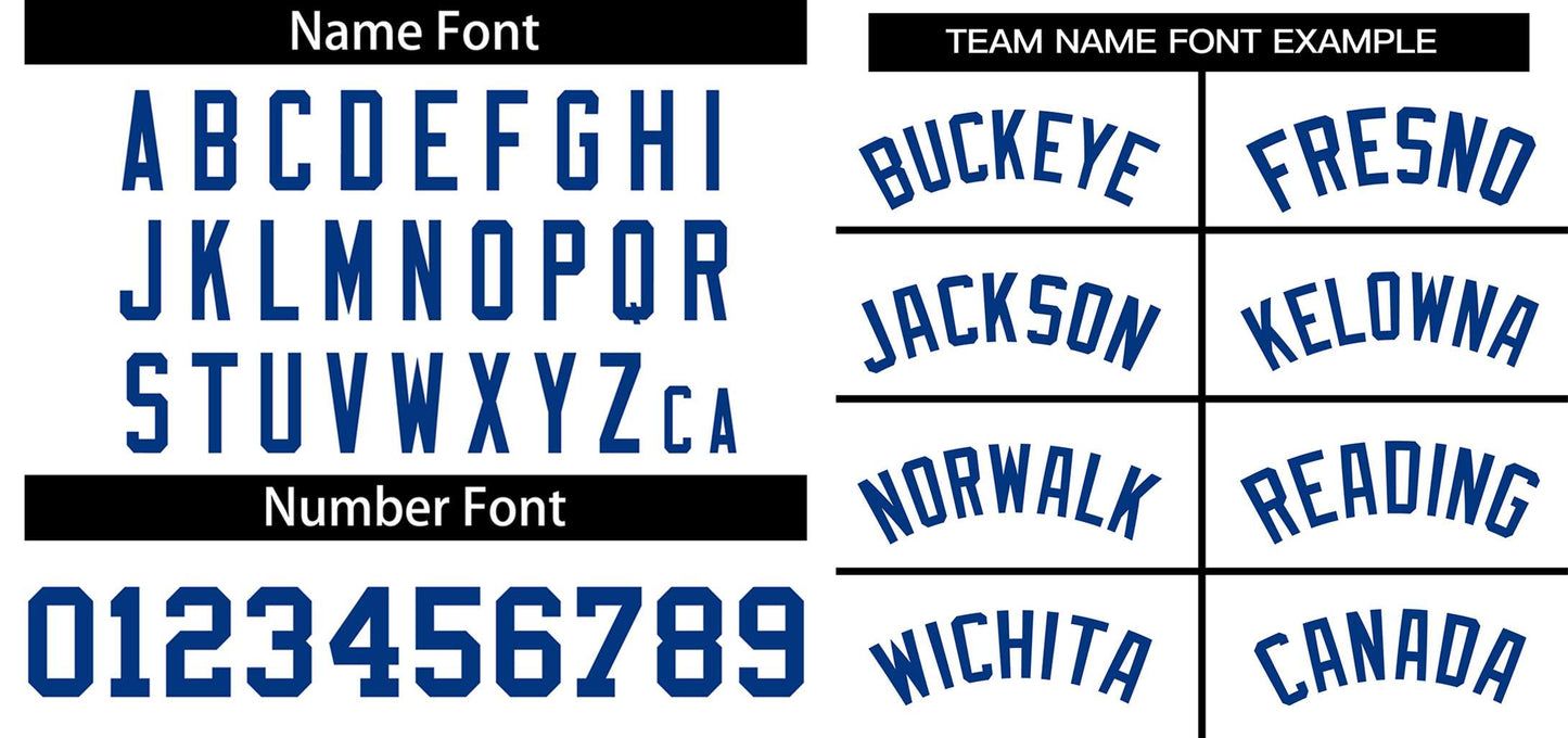 Custom White Royal-Red Classic Style Authentic Two-Button Softball Jersey Limited