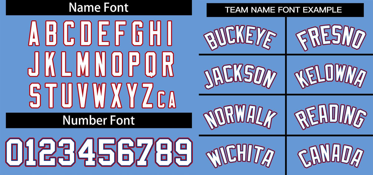 Custom Light Blue White-Red Classic Style Authentic Two-Button Softball Jersey Limited