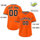 Custom Orange Classic Style Personalized Authentic Pullover Baseball Jersey Limited